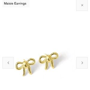 Kara Yoo Gold Bow Earrings